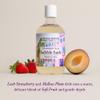 Deep Steep Bubble Bath, Strawberry Plum 17 oz  Hypoallergenic, Clinically Tested Soothing Soak with Shea Butter & Argan Oil  Sulfate-Free view 3