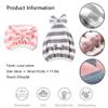 Large Microfiber Hair Towel Cap,Rapid Drying Towel For Hair,Ultra Soft Super Absorbent Hair Drying Towel Turban,Cute Gray&Pink Bow Hair Towel Wrap,Hair Drying Towels For Women Fast Dry(2pack) view 2