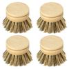 Jungle Culture Dish Brushes or Replacement Brush Heads for Eco Dish Brushes  Wooden Kitchen Washing Up Brush Heads  Interchangeable Bristle Refills  Dish Scrubbers (Firm Replacement Heads) view 1
