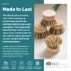 Jungle Culture Dish Brushes or Replacement Brush Heads for Eco Dish Brushes  Wooden Kitchen Washing Up Brush Heads  Interchangeable Bristle Refills  Dish Scrubbers (Firm Replacement Heads) view 2