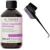 AIterEgo Italy AIter Ego SILVER MAINTAIN Shampoo, No-Yellow Neutralizing Cleanser Shampoo, Purple Pigment Cleansing (w/SIeekshop 3-in-1 Brush/Comb) (10.14 oz / 300 ml (PACK OF 1)) view 1