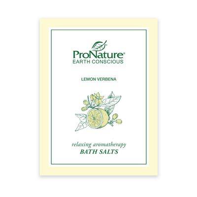 Pro Nature Relaxing Lemon Verbena Bath Salts, 30g Envelope Packets, Packed 100