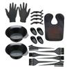 KALLORY 19pcs Hair Dye Tools Kit Includes Tinting Bowl Brush Cape Ear Covers and Clips for Home and Salon Use Complete Hair Coloring view 1