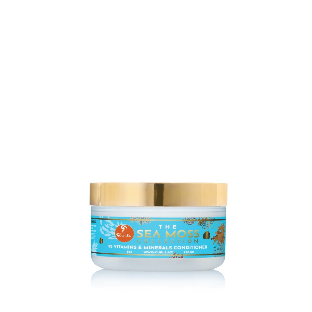 CURLS Sea Moss 92 Vitamins & Minerals Conditioner - Promotes Healthy Hair Growth - Maximum Hydration - Encourages Production of Sebum - For All Curl Types 8oz