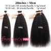 16 Inches Curly I Tip Human Hair Extensions Pre Bonded Microlink Beads Hair Extensions 50g 100Strands/Pack Keratin Stick In Hair Extensions Cold Fusion Kinky Straight I Tip Remy Hair for Black Women view 2