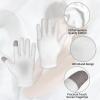4 Pairs Touch Screen Moisturizing Gloves White Cotton Moisturizing Gloves Overnight Bedtime Heal Eczema Sleeping Lotion Hand Spa Treatment Gloves Repair Rough Cracked Dry Chapped Hands Skin(White) view 3