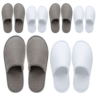 OSTADARRA 6 Pairs Spa Slippers, Non Slip Disposable Slippers For Guest, Washable Reusable, Which Can Be Used As Women Men, House, Indoor, Bathroom, Bedroom, Hotel, Bride Slippers (2 sizes)