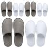 OSTADARRA 6 Pairs Spa Slippers, Non Slip Disposable Slippers For Guest, Washable Reusable, Which Can Be Used As Women Men, House, Indoor, Bathroom, Bedroom, Hotel, Bride Slippers (2 sizes) view 1