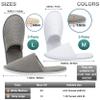 OSTADARRA 6 Pairs Spa Slippers, Non Slip Disposable Slippers For Guest, Washable Reusable, Which Can Be Used As Women Men, House, Indoor, Bathroom, Bedroom, Hotel, Bride Slippers (2 sizes) view 2