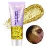 Go Ho Gold Face Body Glitter,Mardi Gras Glitter Makeup Gold Face Paint,Holographic Chunky Sequins Glitters for Eye Lip Hair Nails,Festival Rave Accessories,52g view 1