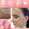 Go Ho Pink Face Body Glitter Gel,Singer Concerts Pink Face Paint Makeup Holographic Chunky Sequins Glitters for Lip/Hair/Nails,Music Disco Outfit for Woman,Festival Rave Accessories,52g view 2