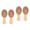 LALAFINA 4pcs Styling Combs for Massage Wooden Handle Comfortable for and Travel view 1