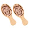 LALAFINA 4pcs Styling Combs for Massage Wooden Handle Comfortable for and Travel view 3