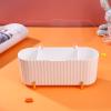 CALLARON Beauty Egg Storage Case 2pcs Makeup Organizers 3-grid Storage Cotton Pad Container view 2