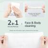 Disposable Face Towel 200 Cont, 7.9"X7.9"Clean Face Towelettes for Washing Face, 100% Cotton Soft Dry Wipe, Biodegradable Face Towels & Facial Tissuel Travel Size for Cleaning,Makeup Removal view 4