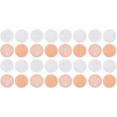 Beaupretty 40pcs Makeup Sponge Cotton Rounds Round Powder Puff Great for Salons Home Travel Professional Easy to Wash