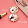 Auntie Gifts from Niece Nephew Aunt Compact Mirror Gifts for Women Birthday Presents from Niece and Nephew Appreciation Presents for Aunt Retirement Thank You Auntie Travel Folding Makeup Mirror view 2