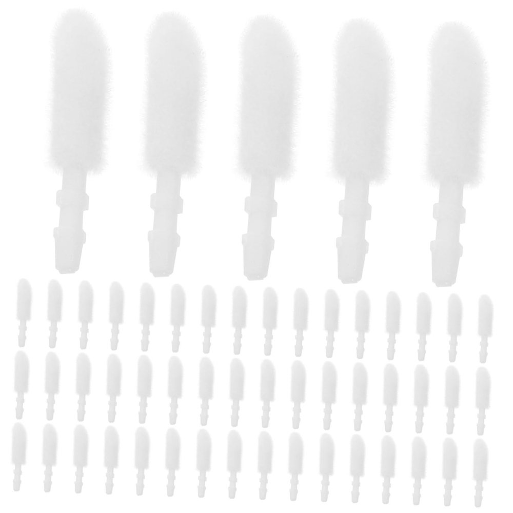 Beaupretty 300pcs Disposable Lip Brush Replacing Heads for Lip Gloss and Lipstick Application Flocking Brush Heads for Professional Salon and Home Use Travel-friendly