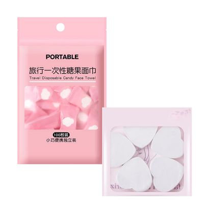 105pcs Coin Tablet Towels Tablet Wipes Coin Towels Napkins Camp Disposable Disposable Compressed Face White Portable Washcloth Travel