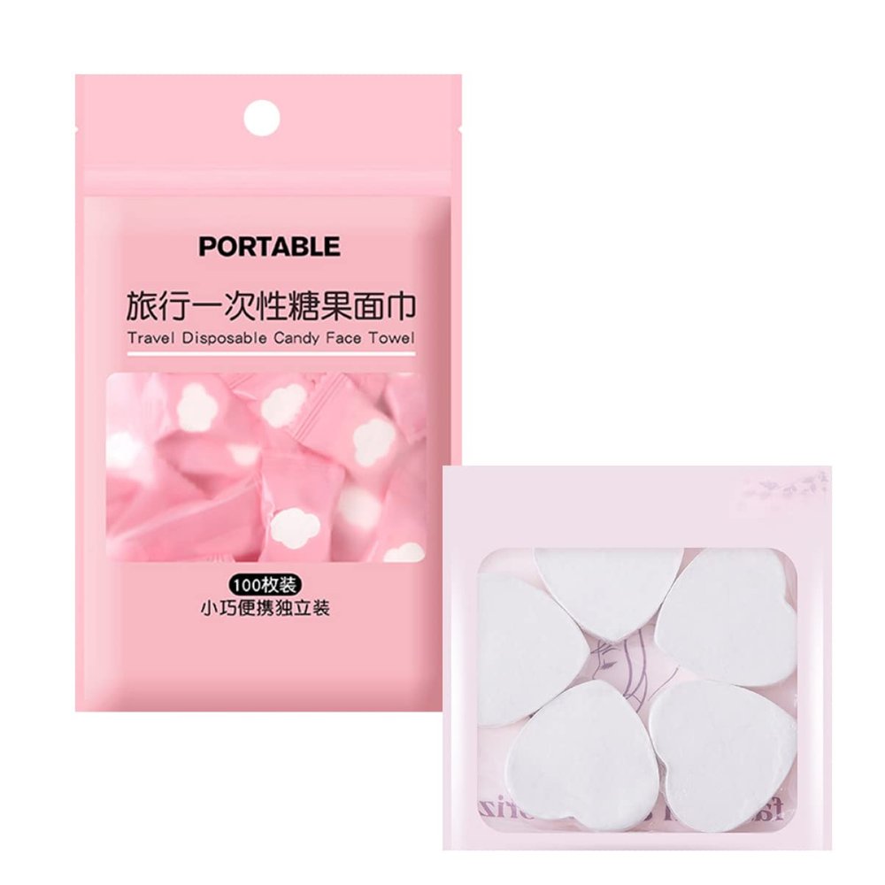 105pcs Coin Tablet Towels Tablet Wipes Coin Towels Napkins Camp Disposable Disposable Compressed Face White Portable Washcloth Travel