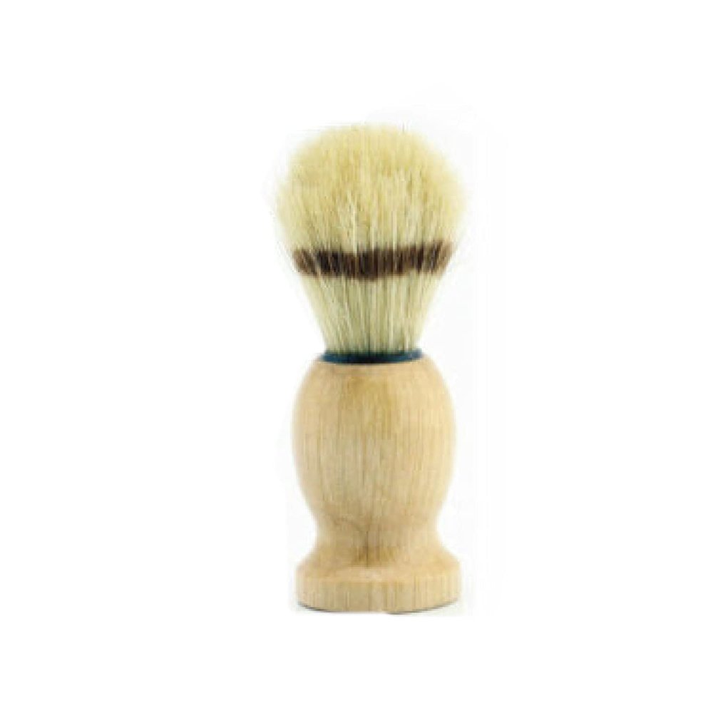 MOOKEENONE 100 mm Barber Salon Badger Hair Shaving Razor Brush Wood Handle Tool