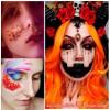 Go Ho Red Face Body Glitter,Singer Concerts Red Face Paint Glitter Makeup,Holographic Chunky Sequins Glitters for Eye Lip Hair Nails,Festival Rave Accessories,52g view 2