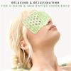 ANGUOEY Jade Eye Mask,Green Jade Eye Mask,Eye Patch Mask, 00% Natural Reusable Jade Eye Mask,Reduce Wrinkles, Puffiness, Irritation(1pcs)-S view 3
