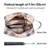 Narwey Travel Toiletry Bag for Women Traveling Dopp Kit Travel Bag for Toiletries Cosmetic Bag Makeup Bag Medicine Bag for Traveling (Beige Flamingo) view 2