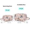 Narwey Travel Toiletry Bag for Women Traveling Dopp Kit Travel Bag for Toiletries Cosmetic Bag Makeup Bag Medicine Bag for Traveling (Beige Flamingo) view 3
