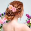 BBTO 21 Pcs Flower Hair Clip Rose Hair Clips Barrettes for Women Flower Accessories Boho Bride Claw Clip Hairpin Brooch Pin Headpiece for Wedding(Blue, Purple) view 2