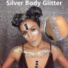 Go Ho Silver Face Body Glitter Gel,Singer Concerts Silver Face Paint Makeup,Holographic Chunky Glitters for Hair/Lip/Nails on Party Halloween Makeup,Festival Rave Accessories,52g view 3