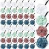 Shellwei 48 Pack Bath Sponge Shower Loofahs Bulk Pack 50g Soft Net Body Scrubber Shower Pouf Sponge Ball Body Exfoliating Bath Scrunchies for Men and Women view 1