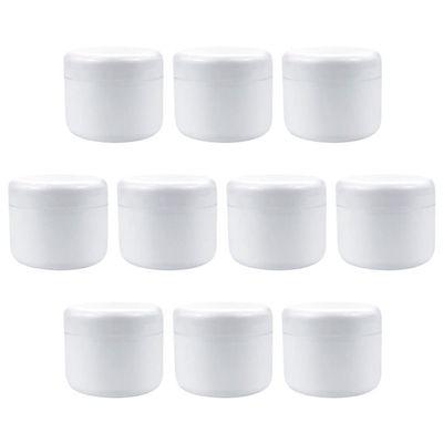 Beaupretty 10pcs Portable Cream Boxes for Travel Practical Cosmetic Sample Containers Lightweight Jars for Body Lotion and Face Cream Each for Camping and Business Trips