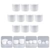 Beaupretty 10pcs Portable Cream Boxes for Travel Practical Cosmetic Sample Containers Lightweight Jars for Body Lotion and Face Cream Each for Camping and Business Trips view 4