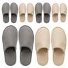 OSTADARRA 6 Pairs Spa Slippers, Non Slip Disposable Slippers For Guest, Washable Reusable, Which Can Be Used As Women Men, House, Indoor, Bathroom, Bedroom, Hotel, Bride Slippers (2 sizes) view 1