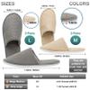 OSTADARRA 6 Pairs Spa Slippers, Non Slip Disposable Slippers For Guest, Washable Reusable, Which Can Be Used As Women Men, House, Indoor, Bathroom, Bedroom, Hotel, Bride Slippers (2 sizes) view 3