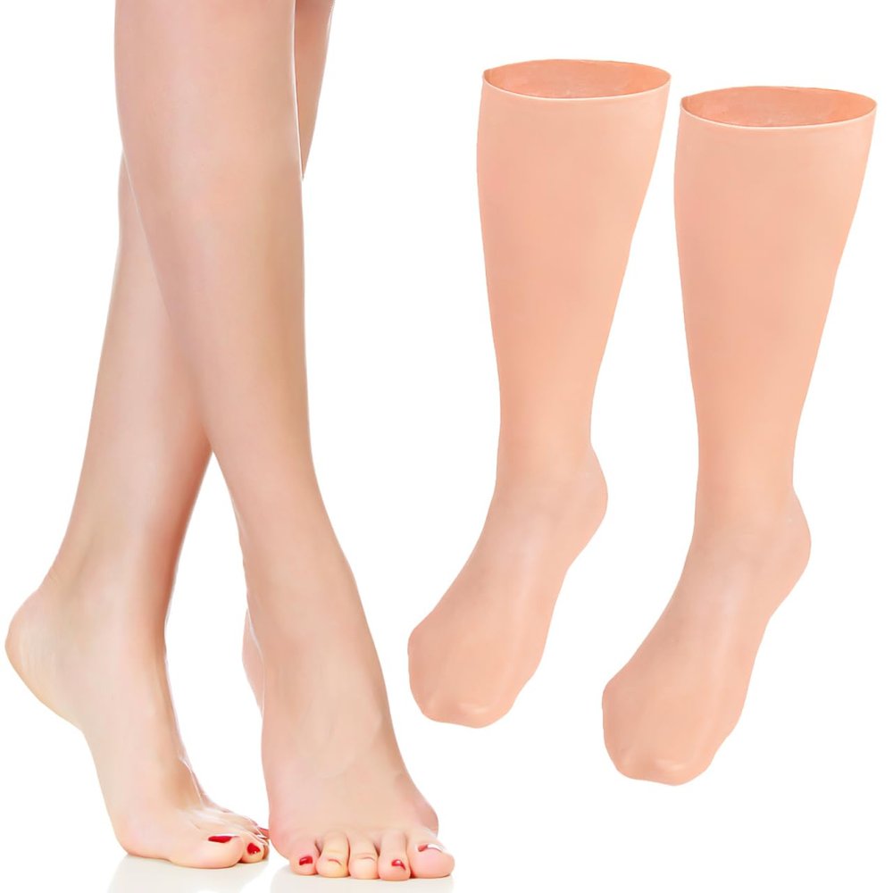 FRCOLOR Foot Moisturizing Long Socks Anti-Cracking Sleeping Spa Socks Hydrating Socks for Women