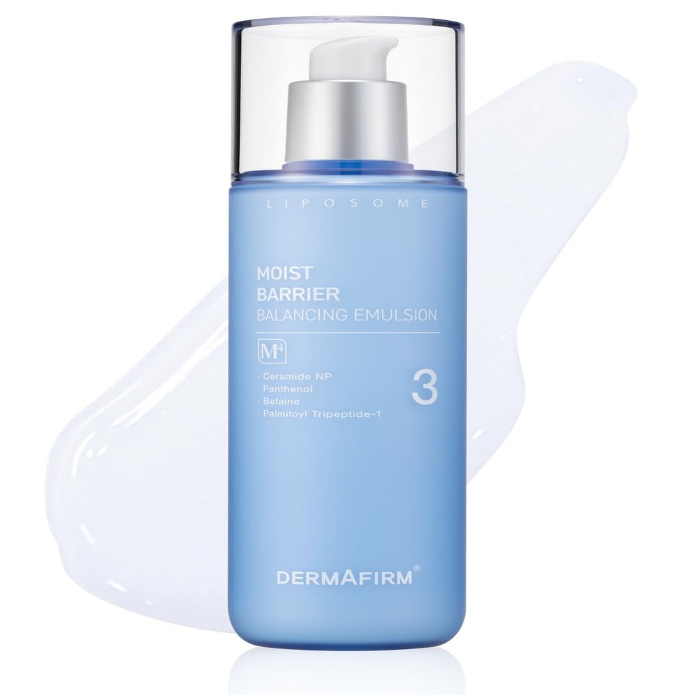 DERMAFIRM Moist Barrier Balancing Emulsion Cream M4 w/ Ceramide, Peptide & Collagen for All Skin Types | Face Lotion Dry Skin Cream for Hydration & Balancing | No Animal Trials No Paraben 6.76 fl oz