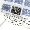 Beadsland 4300pcs Flatback Rhinestones,Gray Rhinestone Nail Gems Round Crystal Rhinestones for Crafts,Mixed 6 Sizes with Picking Tweezers and Wax Pencil Kit, SS6-SS20,Black Diamond view 3