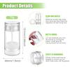 9 PCS 2.5oz/75ml Round Plastic Containers, Reusable Clear Twist Up Filling Stick Holder, Makeup Stick for DIY Balm, Chapsticks, Bottom-Filling view 3