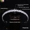 Aoligrace Cubic Zirconia Bride Lengthened Headband for Women CZ Princess Wedding Bridal Tiaras Girls Birthday Party Headpiece view 4