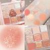Kayswang 9 colors glitter eyeshadow palette makeup palette matte high pigment color cream texture natural eye shadow powder eye shadow palette in autumn and winter long lasting and waterproof (orange) view 1