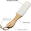 AM 8:00Pumice Stone Foot File, 2 Pack Callus Remover (coarse/fine) for Feet with Wooden Handle, Pedicure Foot Scrubber to Remove Dead Skin, Dry, Rough, Corns Skin Scraper view 4