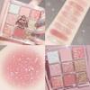 Kayswang 9 colors glitter eyeshadow palette makeup palette matte high pigment color cream texture natural eye shadow powder eye shadow palette in autumn and winter long lasting and waterproof (pink) view 1
