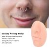 Soft Silicone Nose Model, 3 Flexible Silicone Nose Models with Mouth for Adult Salon (Light Skin Color) view 3
