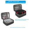 Nail Polish Carrying Case, Double-Layer Nail Polish Storage Bag- Fits Nail Dryer Lamp and 30 Bottles(15ml/0.5 fl.oz), Nail Polish Organizer bag with Adjustable Dividers for Manicure Set (Black) view 4