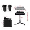 Rolling Salon Tray Cart Height Adjustable, Rolling Aluminum Tray Cart on Wheels for Hair Stylist, Hair Salon Wig Holder Removable Hair Extension Tool Tray view 2