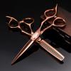 Professional Hair Cutting Shears, 6 Inch Professional Japan 440c Steel Diamond Hair Scissors Cutting Barber Tools Haircut Thinning Shears Hairdresser Scissors set (Size : Set) view 1