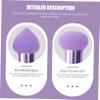 SHERCHPRY 3Pcs Makeup Sponge Brush - Makeup Blender Sponges for Foundation, Professional Purple Make Up Sponge with Handle, Cosmetics Puff Brush Tool, Multifunctional Cosmetic Accessories view 4