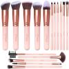 Makeup Brushes Makeup Brush Set, BESTOPE PRO Makeup Brushes Kit, 16Pcs Professional Makeup Brush Set for Eye and Face, Foundation Powder Concealers Blush Eyeshadow Brush Make UP Brushes Kit Pink view 1